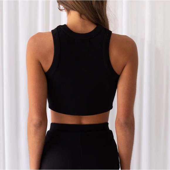 Peppermayo Exclusive Spencer Organic Cotton Rib Tank - Black - US 2 - New! - Picture 5 of 6